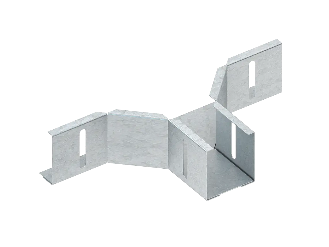 Produktfoto 1 von Anbau T-Stück, 50x77 mm bandverzinkt