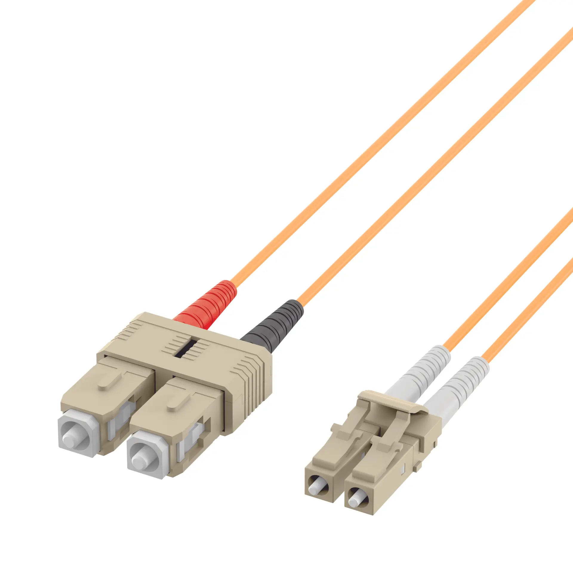Produktfoto 1 von Duplex Jumper LC-SC 62,5/125µ 10m OM1 LSZH orange