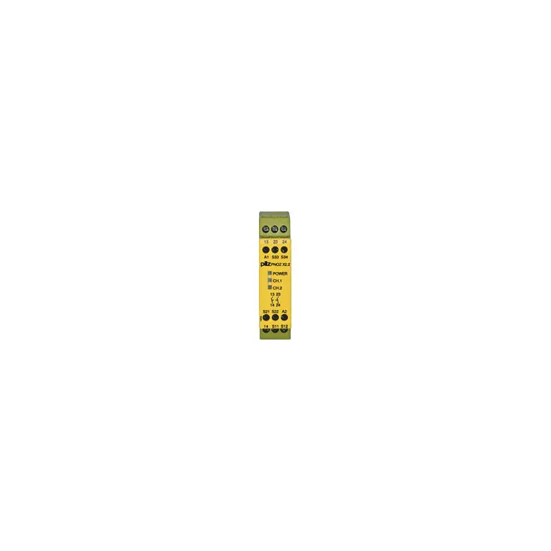 Produktfoto 1 von PNOZ X2.2 24VAC/DC 2n/o Sicherheitsschaltgerät