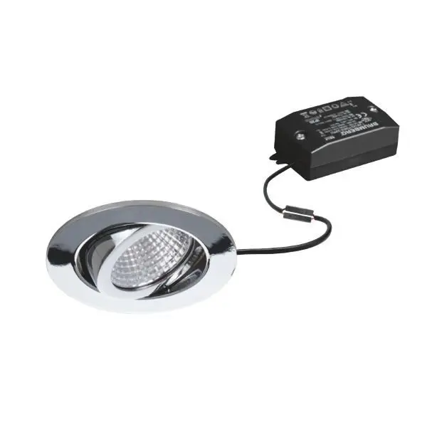 Produktfoto 1 von LED-Einbaustrahler 230V,7W,3000K,chrom