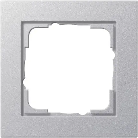 Produktfoto 1 von Abdeckrahmen 1fach E2 Farbe alu