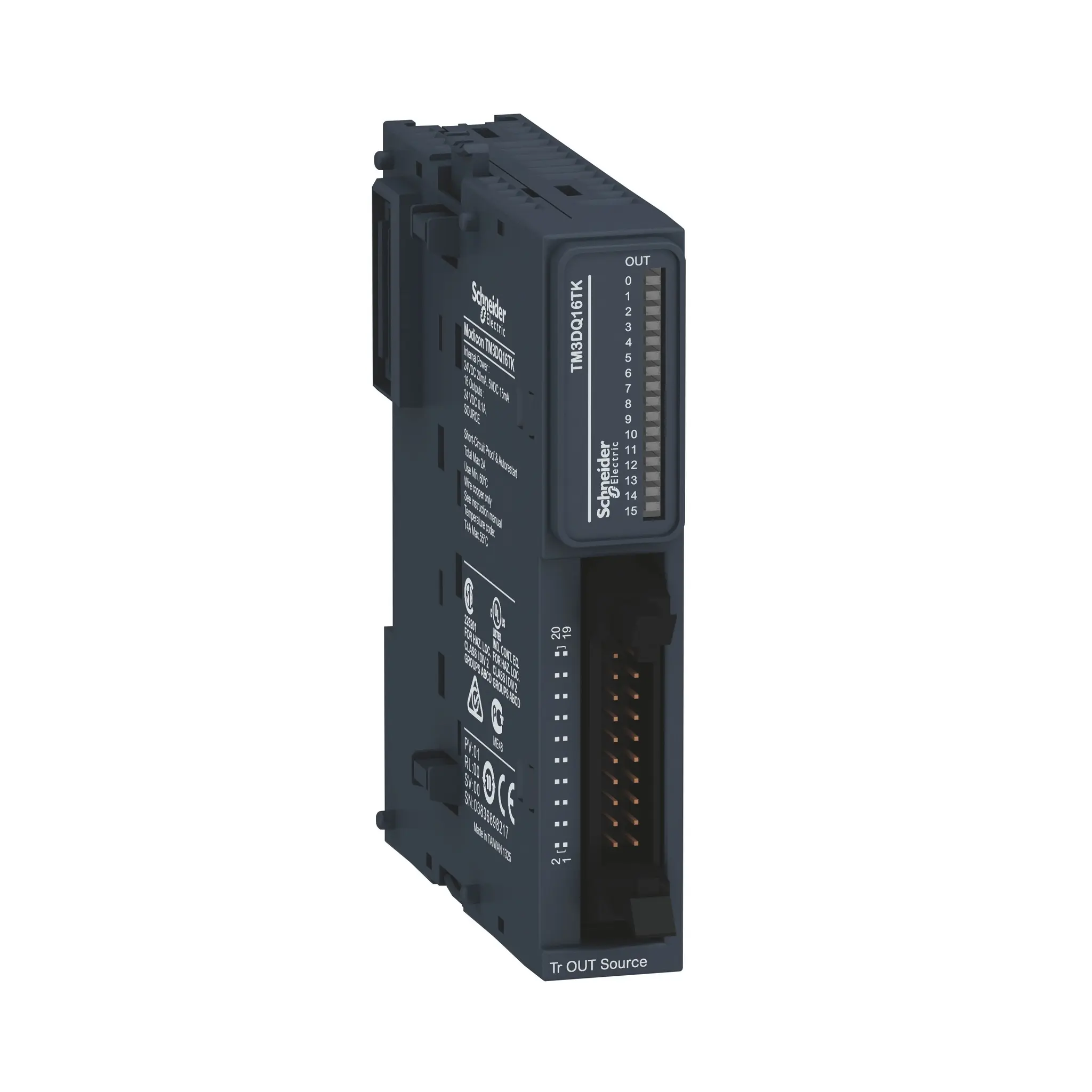 Produktfoto 1 von E/A-Erweiterung TM3 EA-Modul 16 digitale Ausgänge Source HE10-anschluss