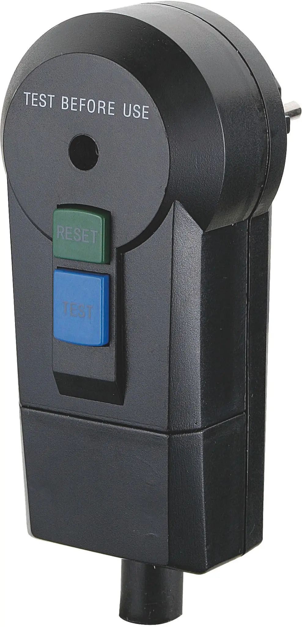 Produktfoto 1 von Fi-Schutzstecker IP44 schwarz