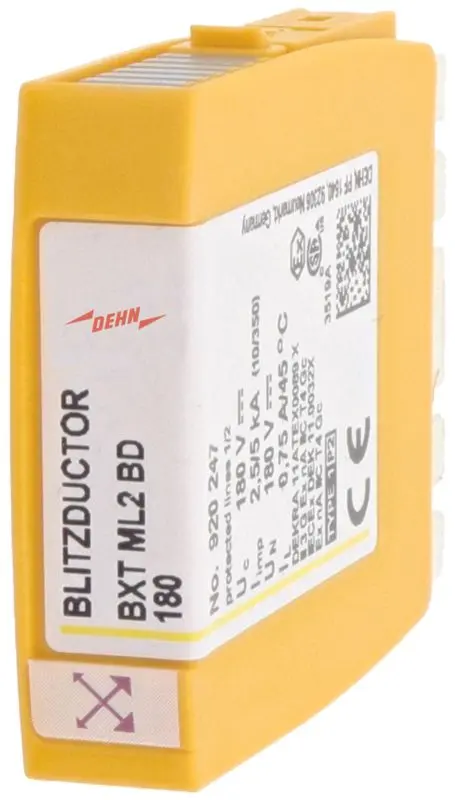 Produktfoto 1 von Kombiableiter-Modul für 1 Doppelader BLITZDUCTOR XT mit LifeCheck