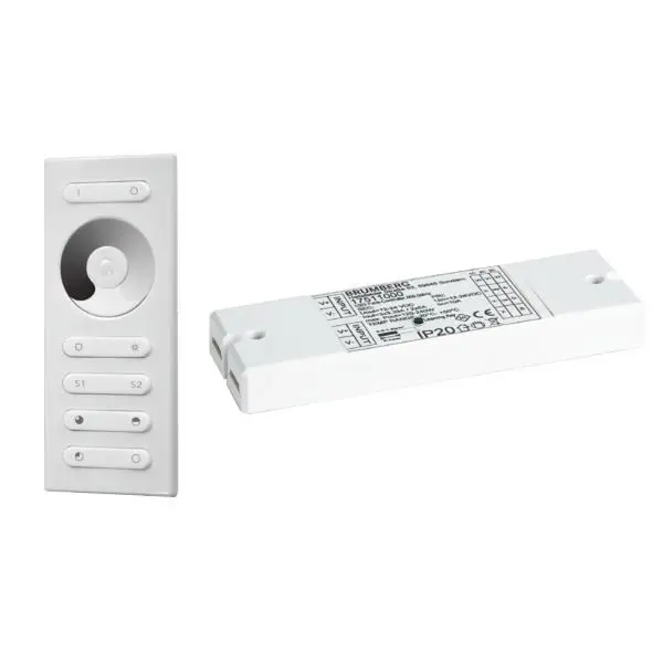 Produktfoto 1 von LED Controller-Set Mono einfach ,12 - 24V DC, 1x 5A, inkl. Fernbedienung