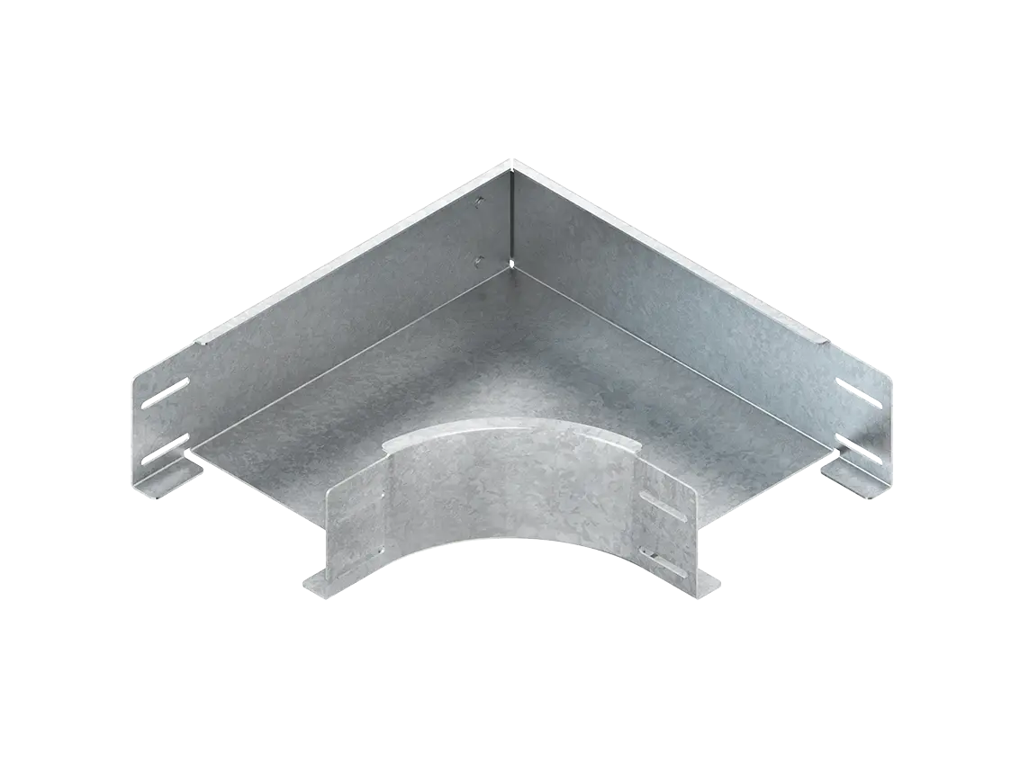 Produktfoto 1 von Bogen 90°, schwer, 110x400 mm, t=2,0 mm ungel. Seitenholmen bandverzinkt