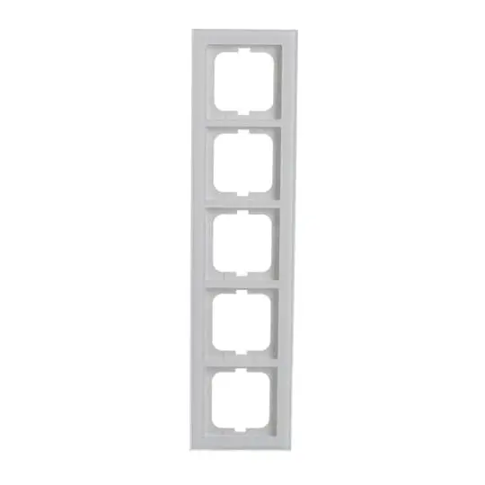 Produktfoto 1 von Abdeckrahmen, 5-fach UP weißglas