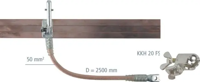 Produktfoto 1 von Kurzschließschiene 60x12mm E-Cu F20 Spindel Sechskant