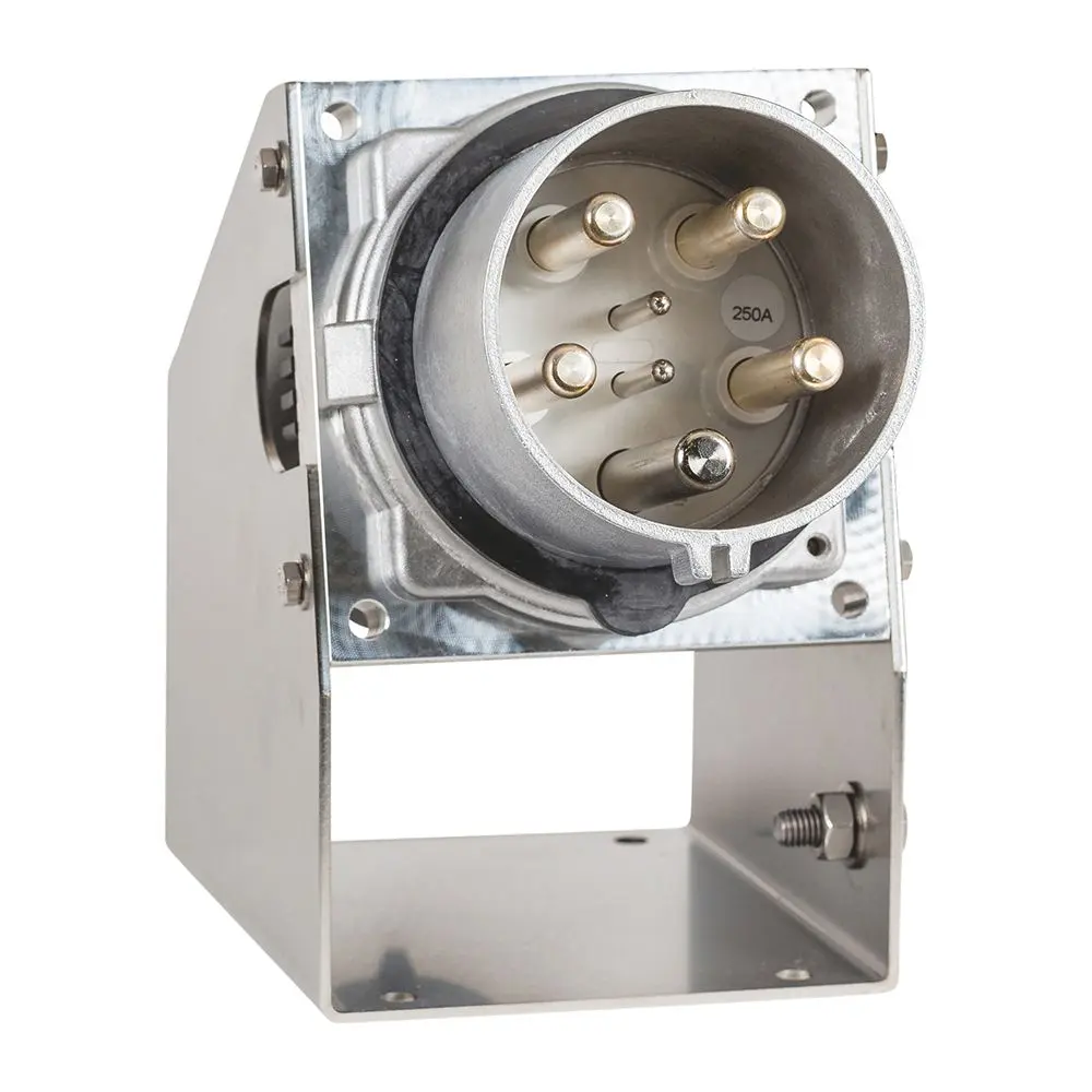 Produktfoto 1 von CEE Hochstrom Wandg.Stck. schräg 250A 5P 6h IP67 B-Line Schraubanschl.