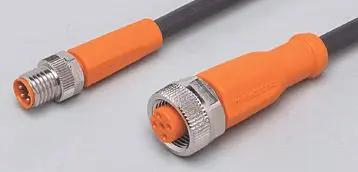 Produktfoto 1 von Verbindungskabel <50VAC 2m PUR Gehäuse TPU orange FKM IP65/67-69K