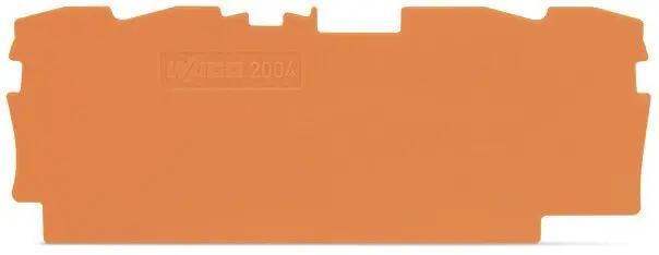 Produktfoto 1 von Abschluss- und Zwischenplatte,1 mm dick,orange