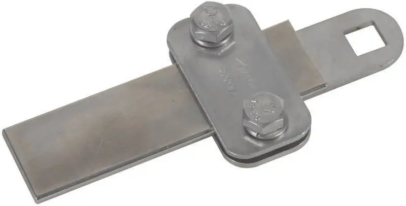 Produktfoto 1 von Klemmstück NIRO 200kA f. Fl 30x4mm m. Vierkantloch D 11mm