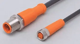 Produktfoto 1 von Verbindungskabel <50VAC 1m PUR Gehäuse TPU orange FKM IP65/67-69K