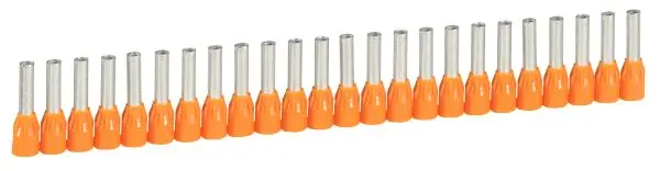 Produktfoto 1 von Aderendhülsen Starfix, f.4mm² Orange, isoliert, in Bändern
