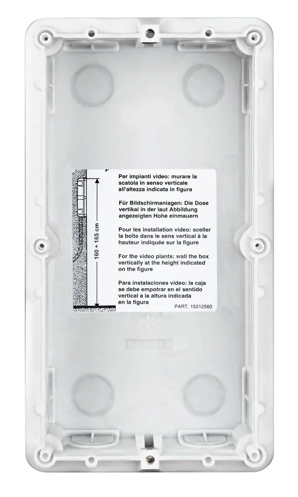 Produktfoto 1 von 2-moduliger UPkasten zum Einbau der SFERA u.LINEA 3000 Türstationen