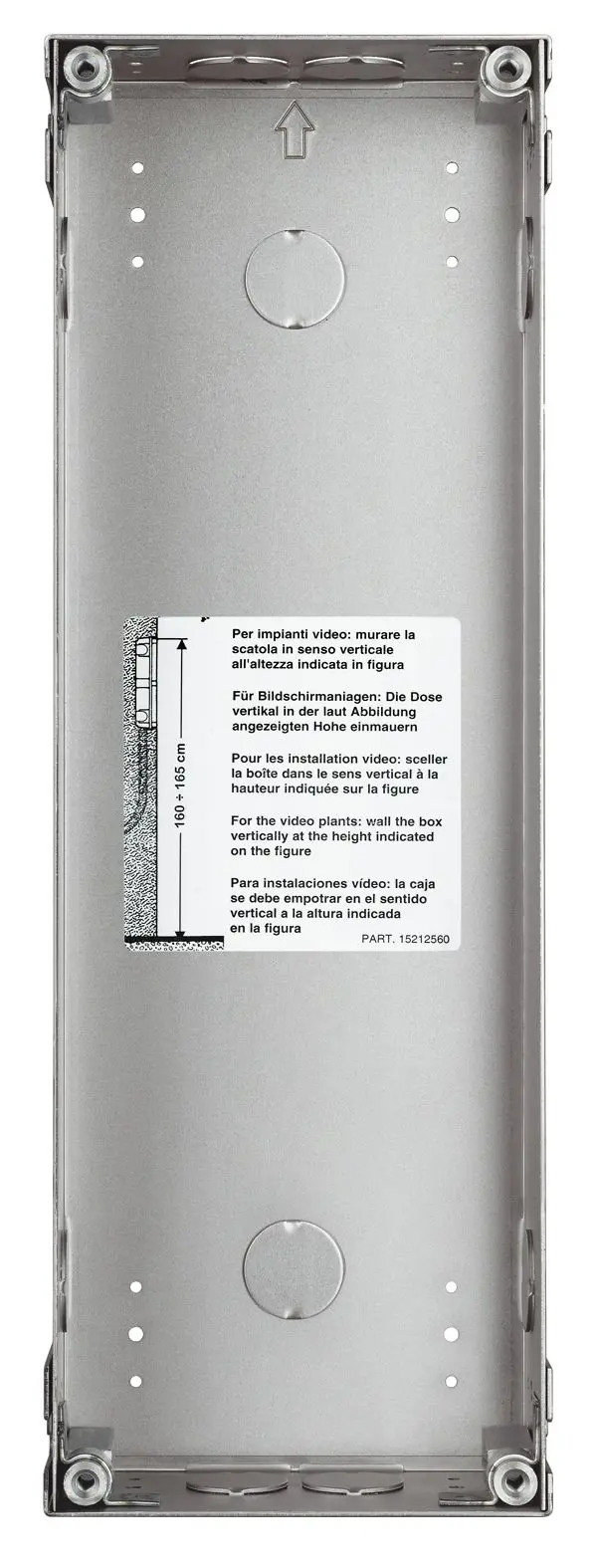 Produktfoto 1 von 3-moduliger UPkasten zum Einbau der Türstation SFERA ROBUR