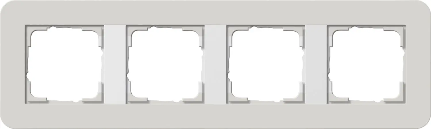 Produktfoto 1 von Abdeckrahmen 4f E3 Hellgrau/Reinweiß