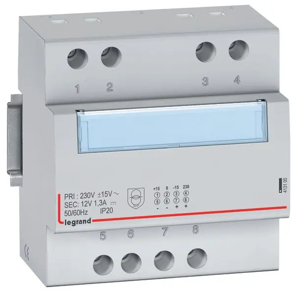 Produktfoto 1 von Spannungsversorgung, Prim.230V/50Hz, Sek. 12V DC, Strom 1,25A, 5 TE