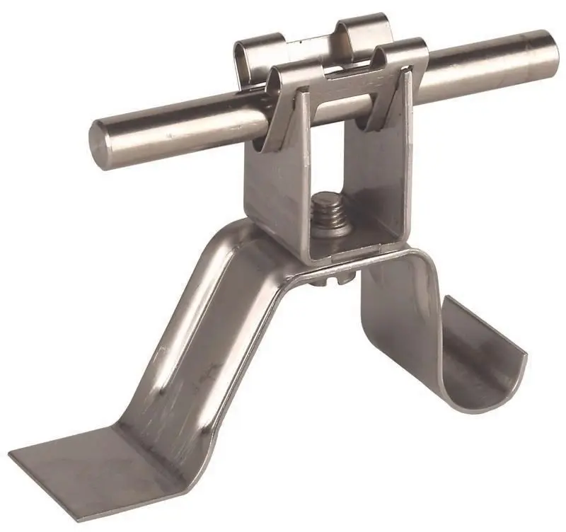 Produktfoto 1 von Dachleitungshalter DEHNgrip NIRO H 20mm Rd 8mm m. Strebe f. Ziegelfalze