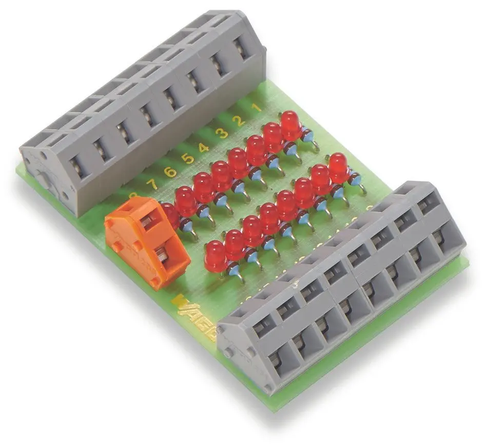 Produktfoto 1 von Bauteilmodul mit LED,mit 16 Stück,LED rot