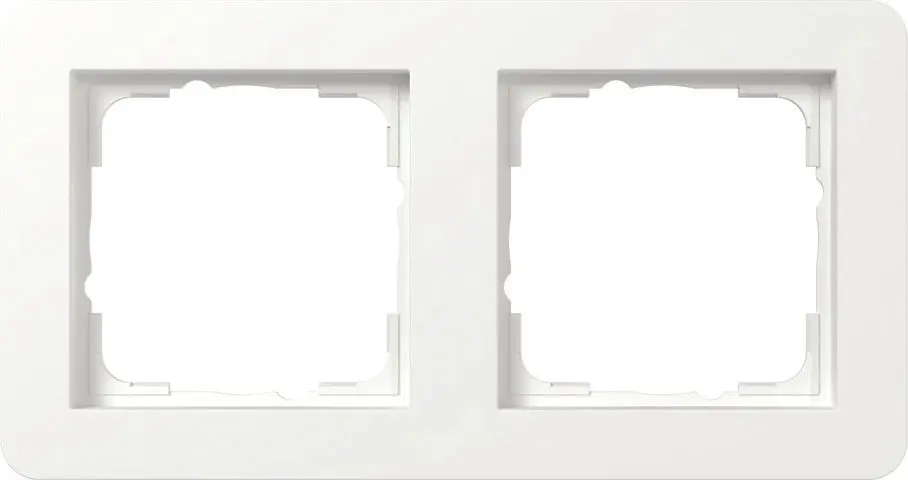 Produktfoto 1 von Abdeckrahmen 2f Gira E1 Reinweiß m