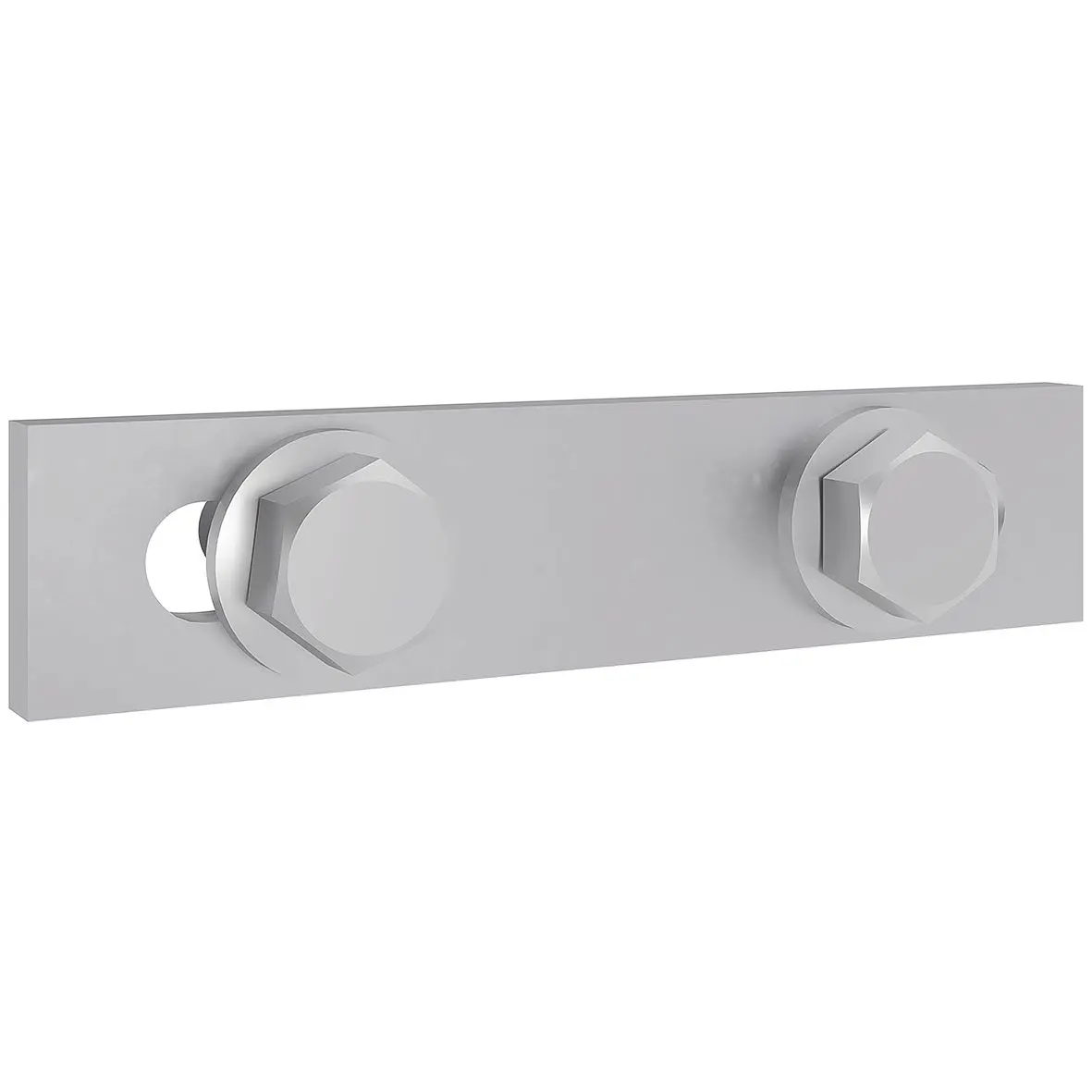 Produktfoto 1 von PEN-Brücke CU vernickelt 20x5x70mm mit Befestigungsschrauben