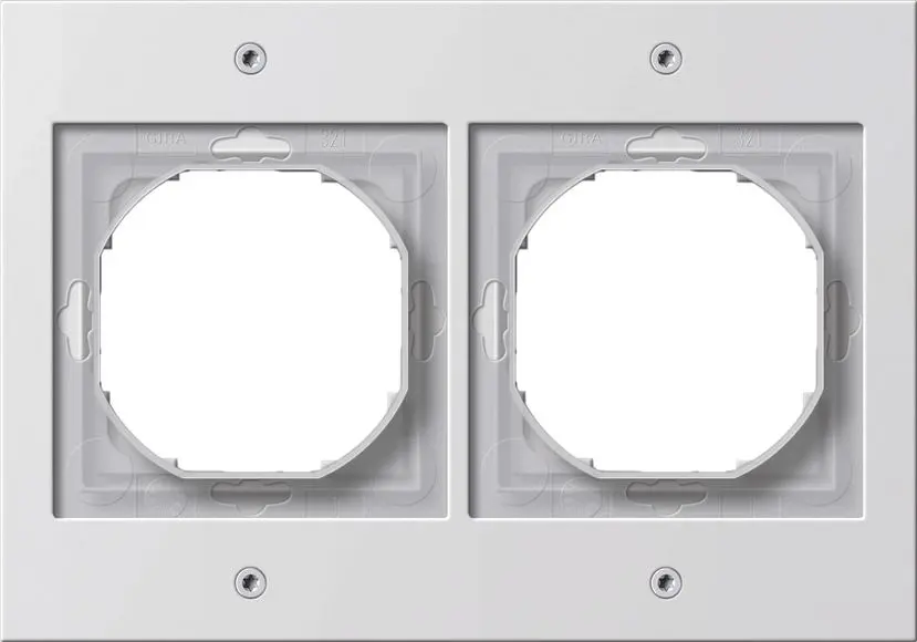 Produktfoto 1 von Abdeckrahmen 2fach TX44 WG UP reinweiß