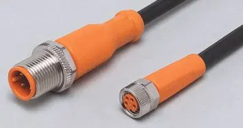 Produktfoto 1 von Verbindungskabel <50VAC 2m PUR Gehäuse TPU orange FKM IP65/67-69K