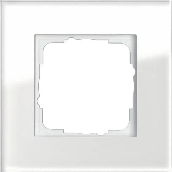Produktfoto 1 von Abdeckrahmen 1fach Esprit Glas weiß
