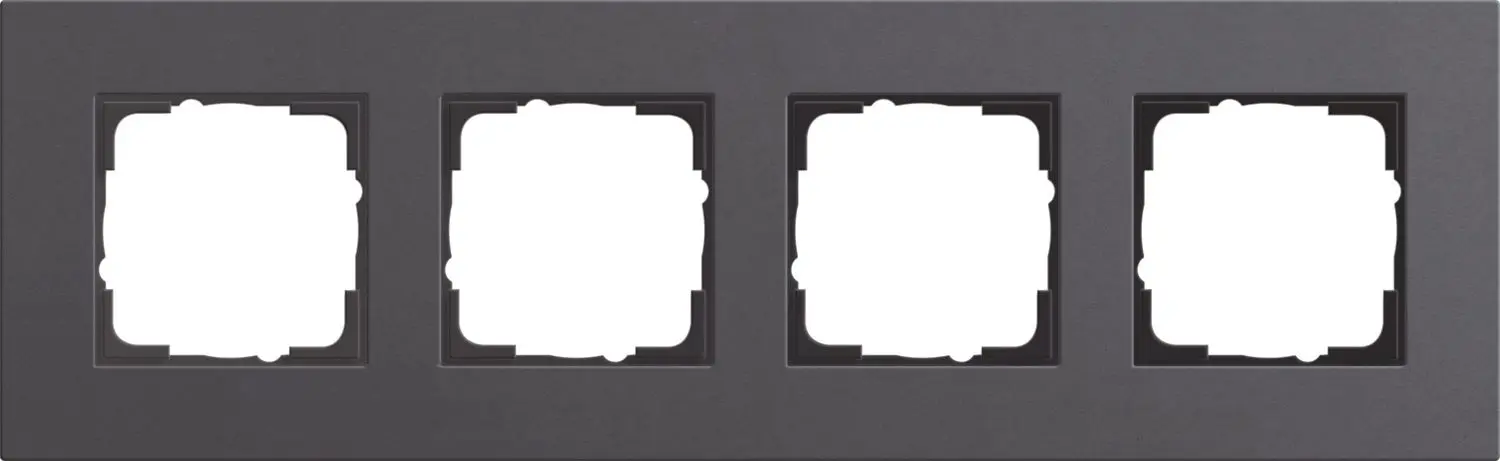 Produktfoto 1 von 4fach Abdeckrahmen Esprit Lin.Mplx.Anthrazit