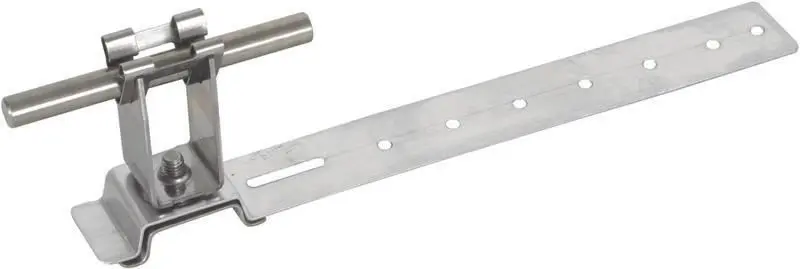 Produktfoto 1 von Dachleitungshalter DEHNgrip Al/NIRO H 32mm Rd 8mm m. Strebe L 205mm