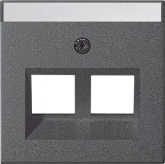 Produktfoto 1 von Abdeckung BSF Modular Jack 30° 2fach System 55 Anthrazit