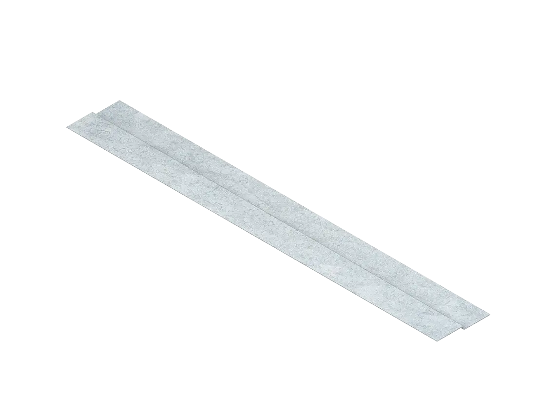 Produktfoto 1 von Deckelstoßleiste Z-Form 40X175mm t=0,5mm Stahl bandverzinkt DIN EN 10346