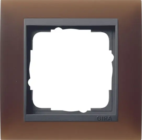 Produktfoto 1 von Abdeckrahmen 1fach f.anthrazit Event Opak Dunkelbraun