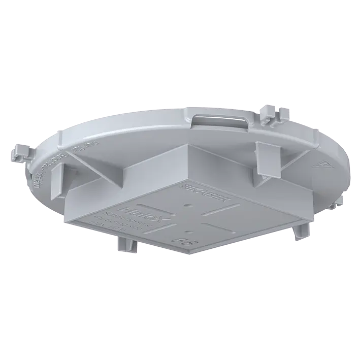 Produktfoto 1 von Einbaugehäuse, HaloX 100 Frontteil Deckenauslass Ø68x68mm f.Ortbeton