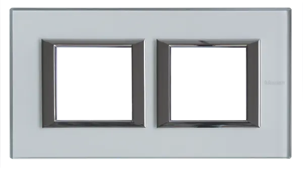 Produktfoto 1 von Abdeckrahmen AXOLUTE: 2f, 2 + 2 Module, Kristallglas