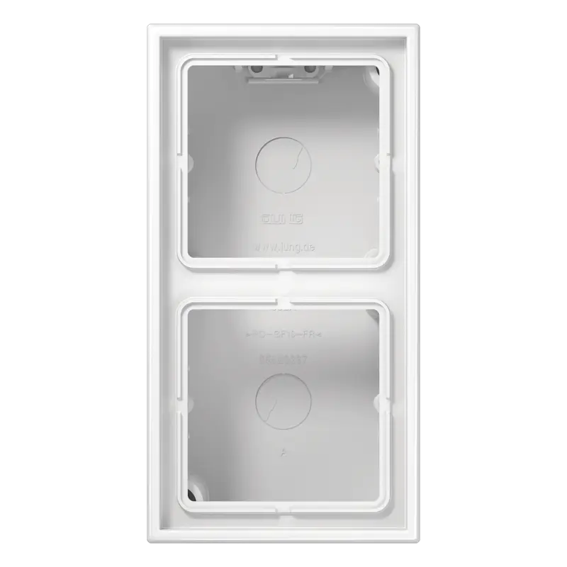 Produktfoto 1 von Aufputz-Kappe, 2fach, integrierte, flammwidrige Bodenplatte, angeformter Ra