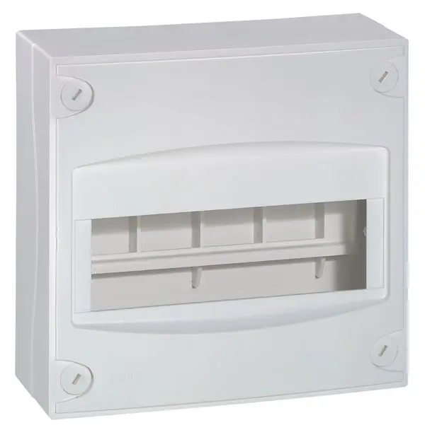 Produktfoto 1 von AP-Kleinverteiler Ekinoxe, Signalweiß, IP30, 8 Module, 180x190x83mm