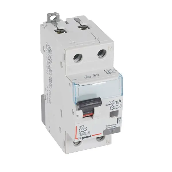 Produktfoto 1 von DX3 FI/LS-Schalter C-Char. 32A, 1P+N, 6kA, 30mA, Typ A, 230VAC, 2TE