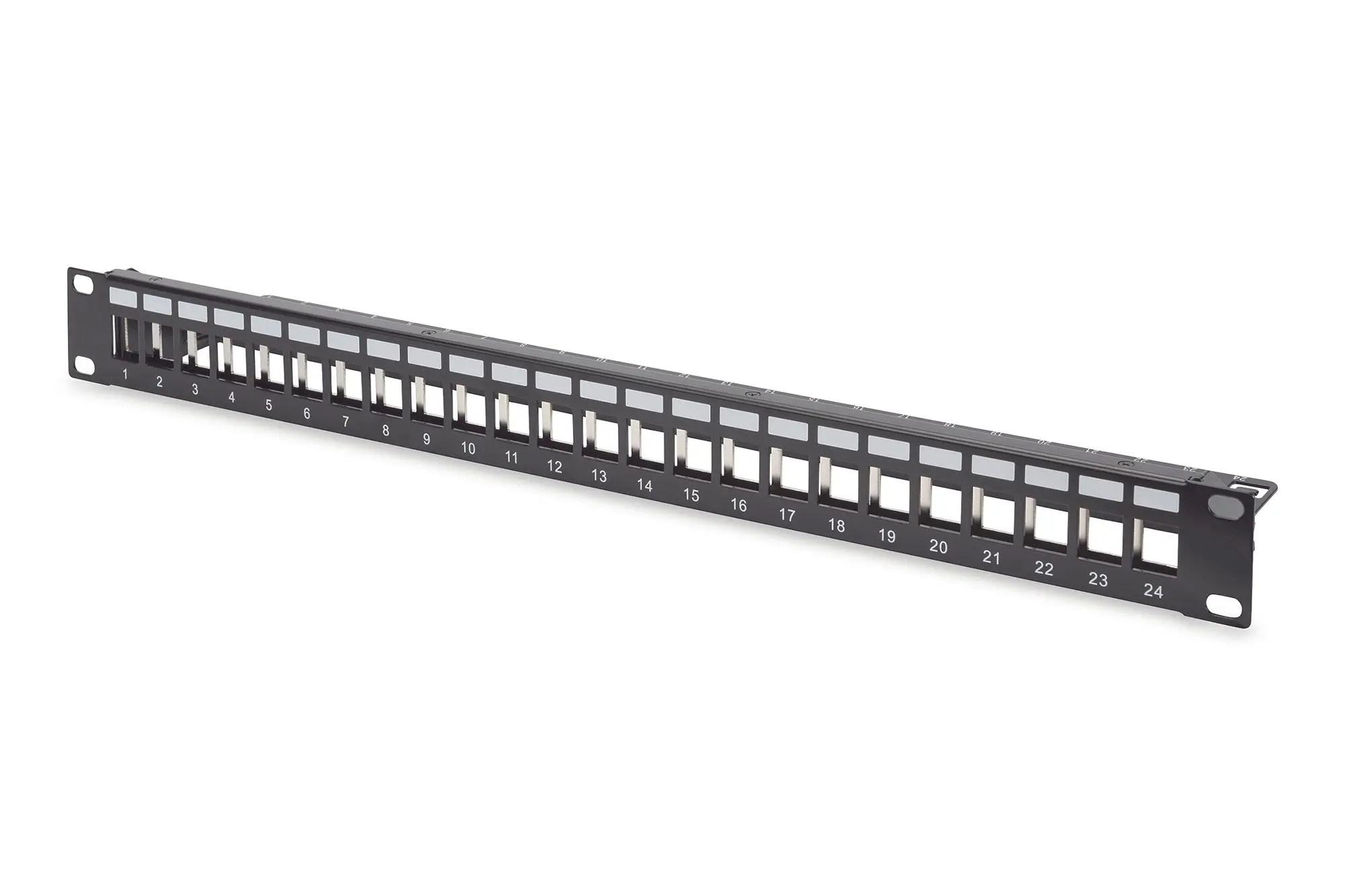 Produktfoto 1 von DIGITUS Modulares Patch Panel geschirmt 24-Port blank 1HE Rack Mount sw