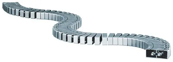 Kabelschlange Flex II silber flexibles Kabelführungssystem