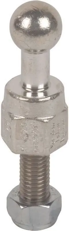 Produktfoto 1 von Kugelfestpunkt D 20mm gerade m. Gewindebolzen u. Mutter M12x35mm
