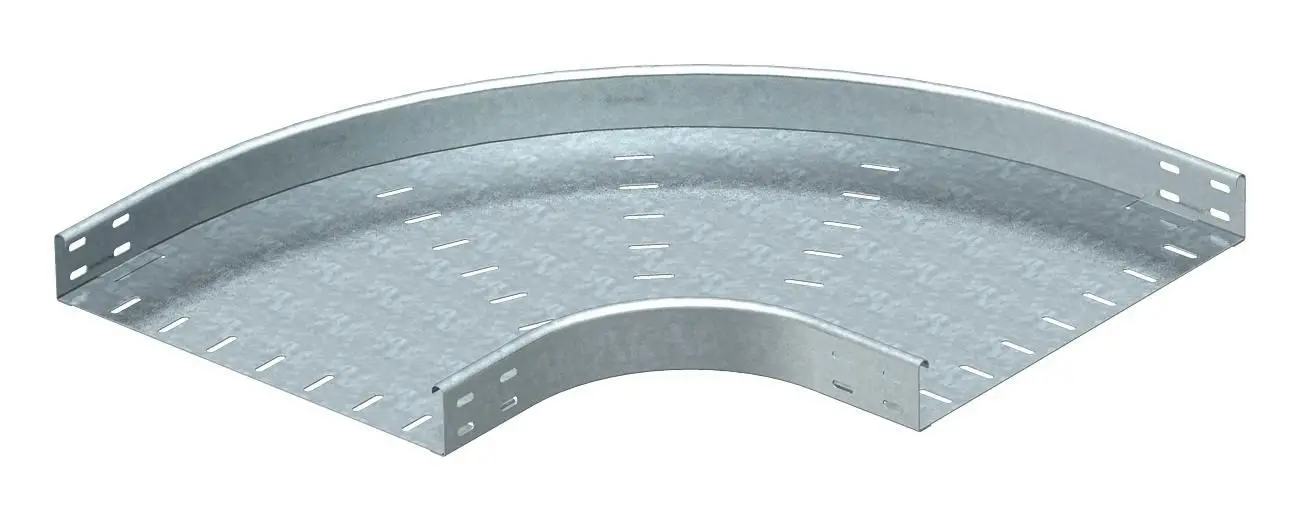 Produktfoto 1 von Bogen 90° horizontal, runde Bauform 60x500, St, FT