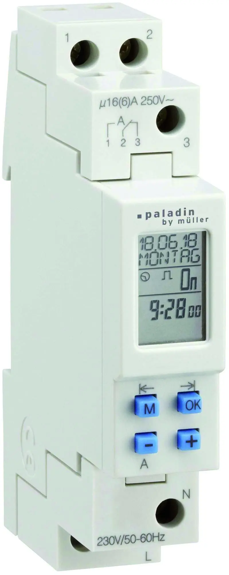 Produktfoto 1 von Digitale Zeitschaltuhr 172110pro 230V 50-60Hz Paladin