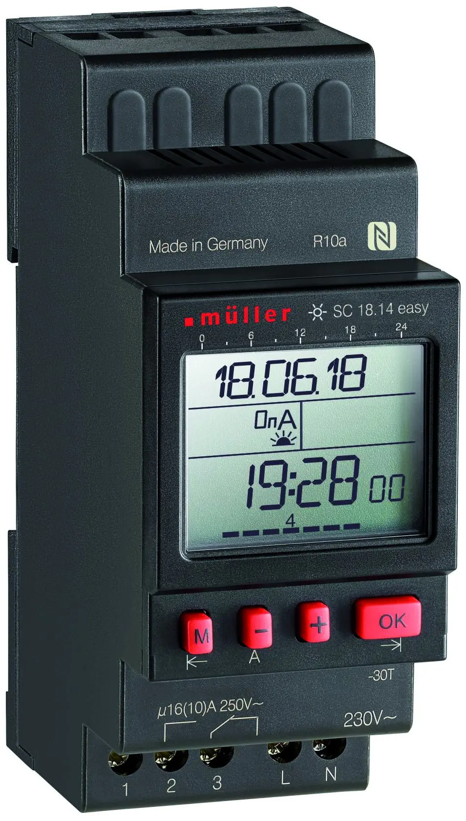 Produktfoto 1 von Digitale Zeitschaltuhr SC1814easy 230V 50-60Hz Müller