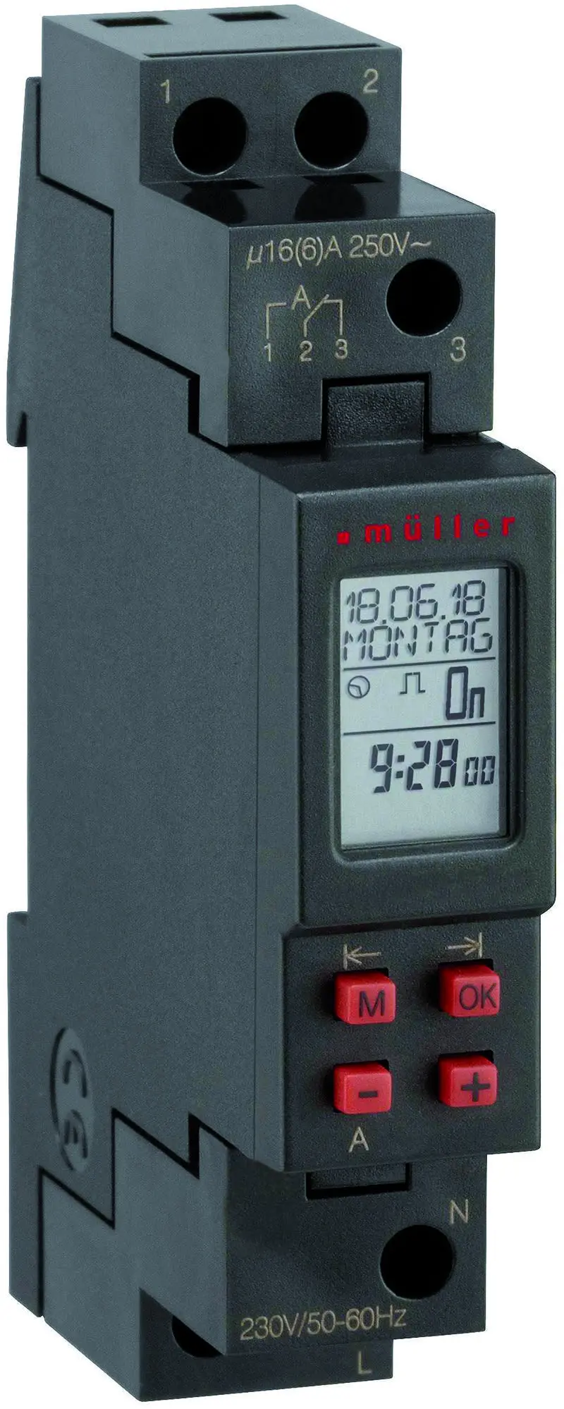 Produktfoto 1 von Digitale Zeitschaltuhr SC0811pro 230V 50-60Hz Müller