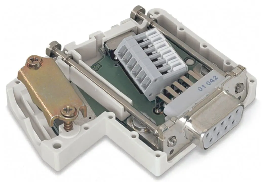 Produktfoto 1 von CANopen-Feldbusstecker,mit D-Sub- Buchse,9-polig,lichtgrau