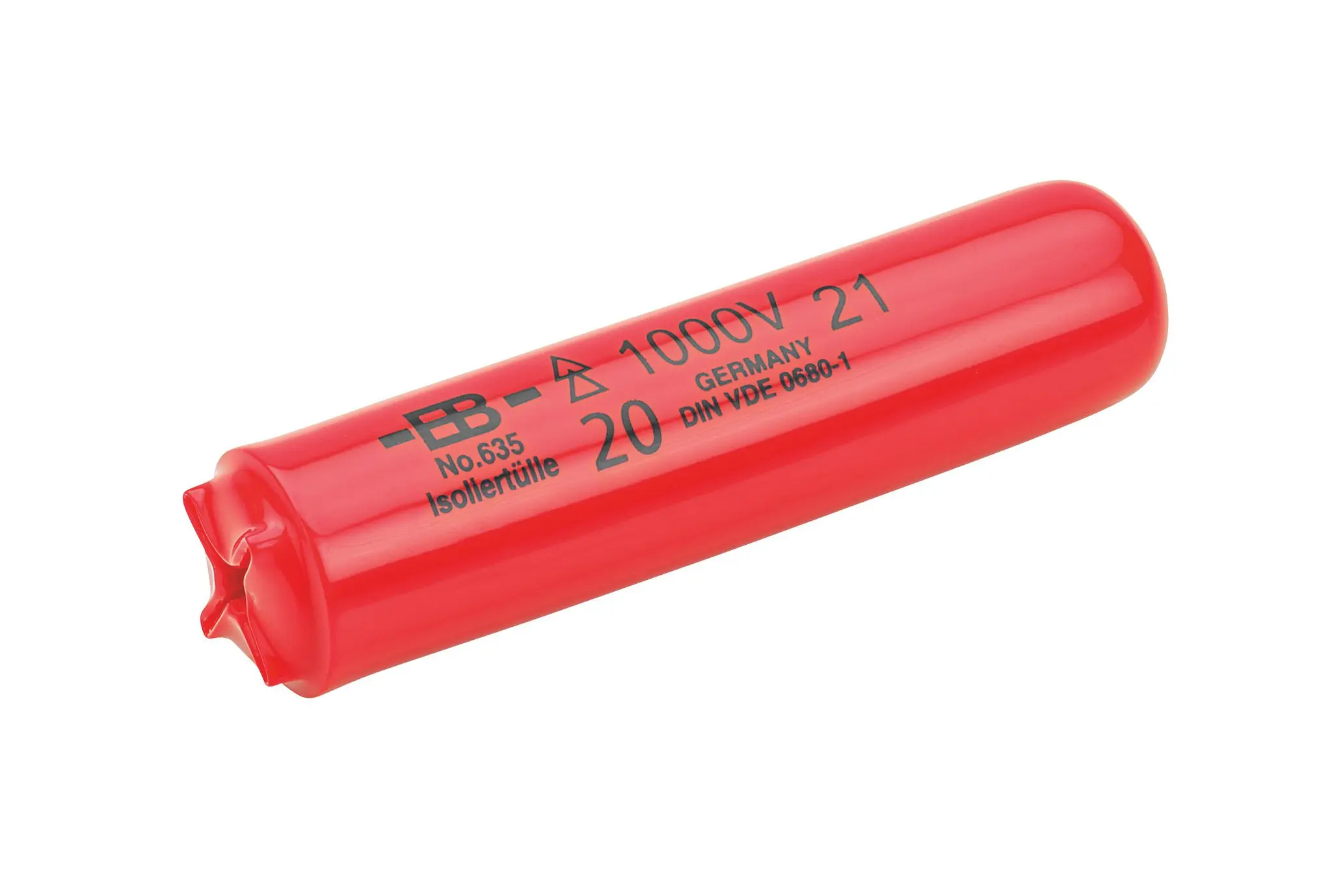 Produktfoto 1 von 1.000 V Aufstecktülle 20mm Ø Größe 100mm