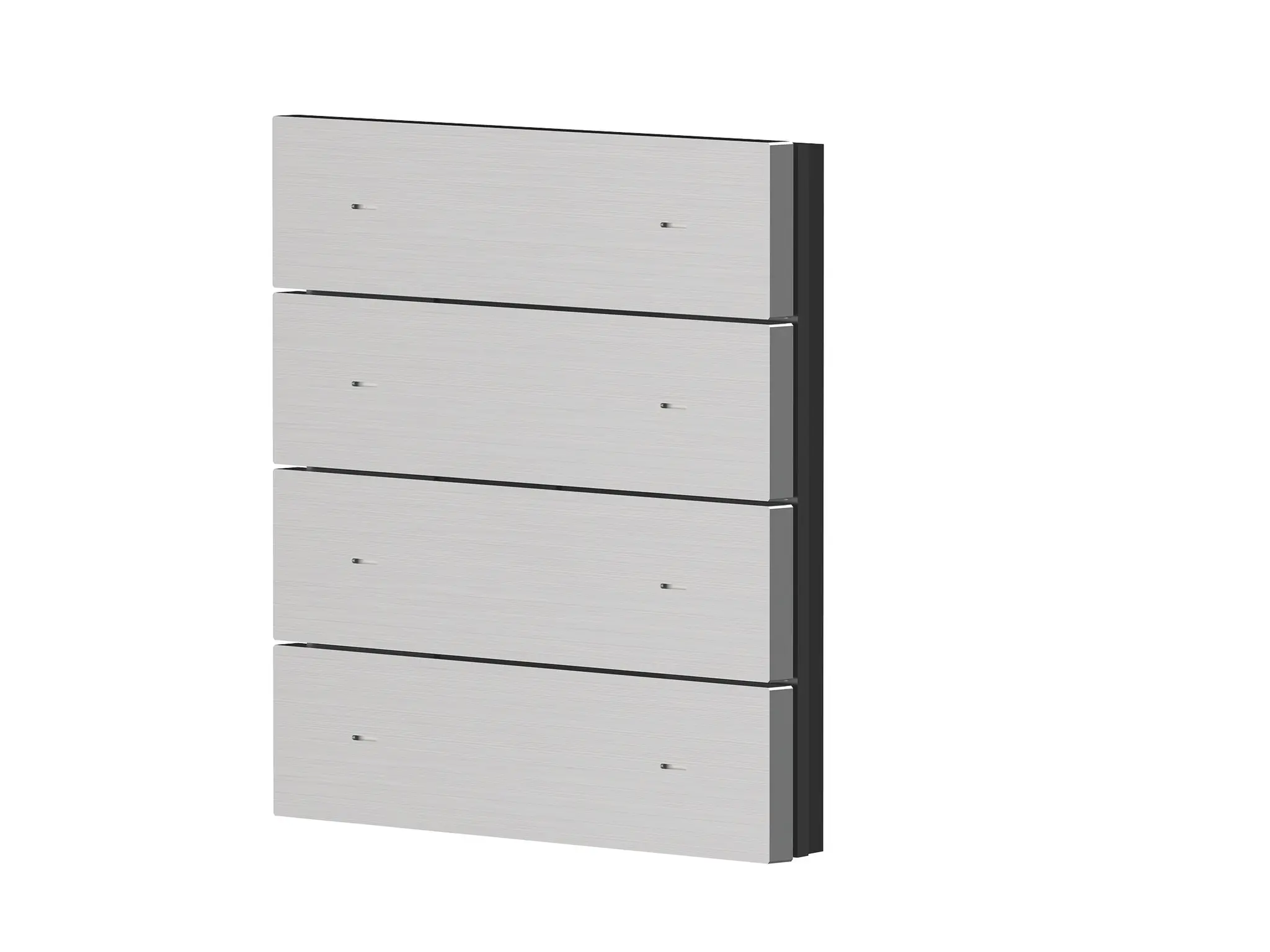 Produktfoto 1 von 4-fach Wippe Alu gebürstet für iONprime PB KNX