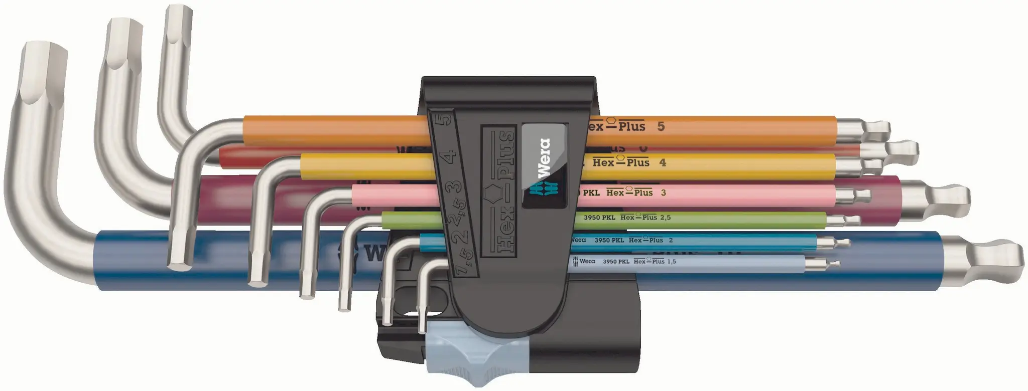 Produktfoto 1 von 9 Hex-Plus Edelstahl Winkelschlüssel Multicolour
